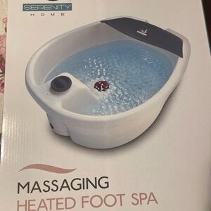 Serenity Home White Foot Spa with Massage Nodes